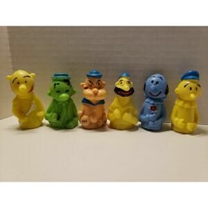 Vintage Popeye & Friends Lot of 6 Pencil Toppers Erasers Charms Vending SKU 39